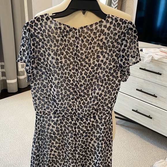 Blue and black cheetah print Aqua dress, size S - Picture 3 of 3